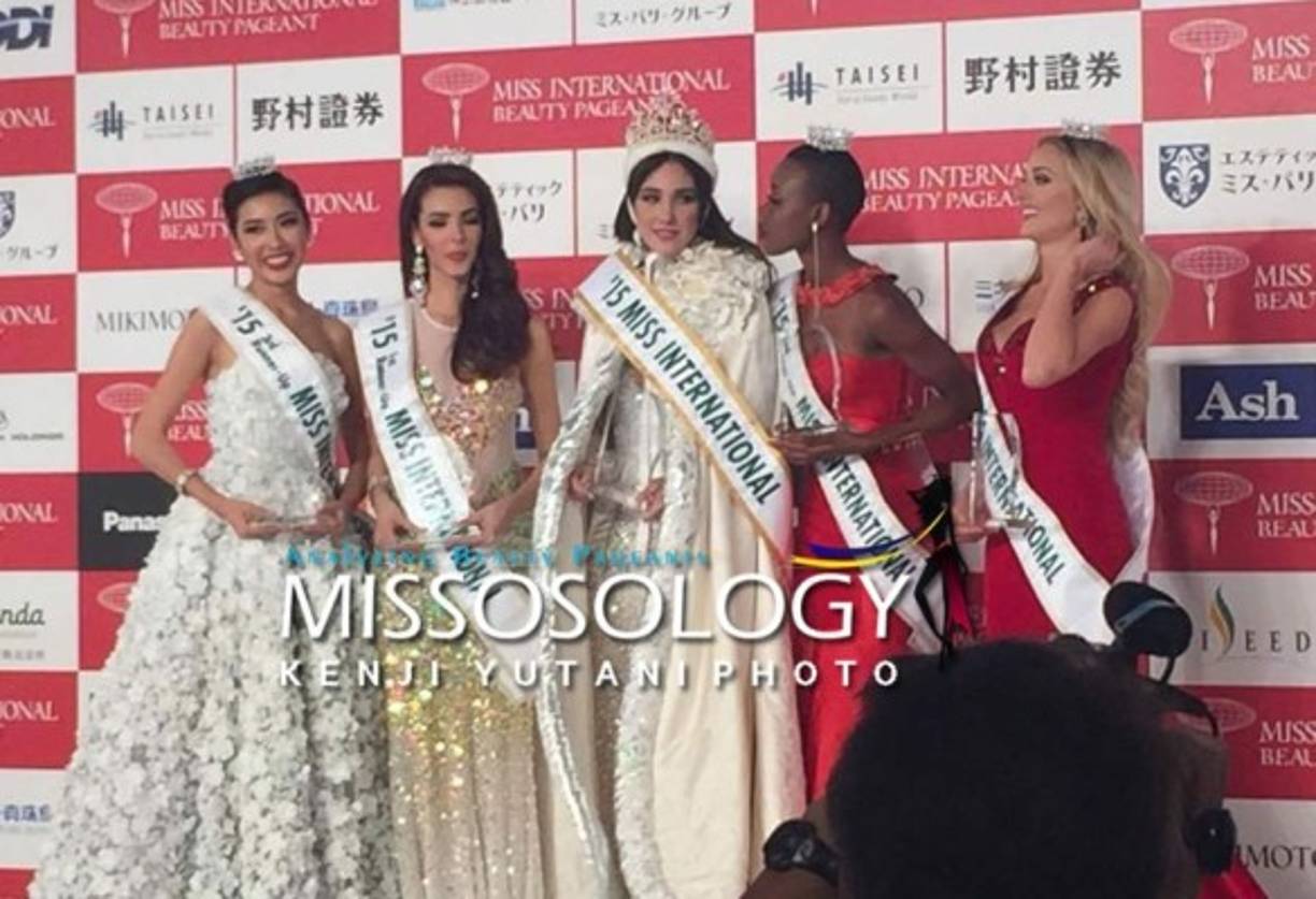 La ganadoras del Miss Internacional.