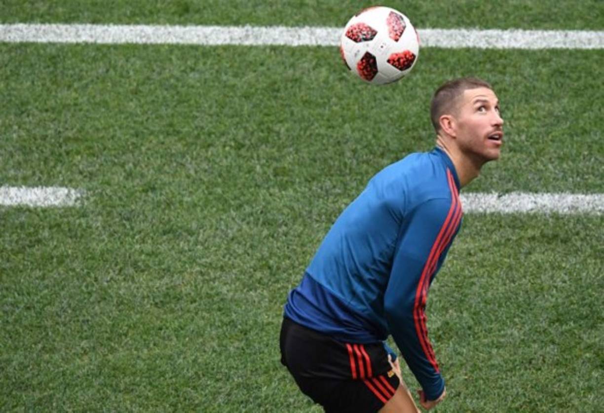 El defensa español Sergio Ramos es el jugador con más pases en el Mundial: completó 485 pases. Foto AFP