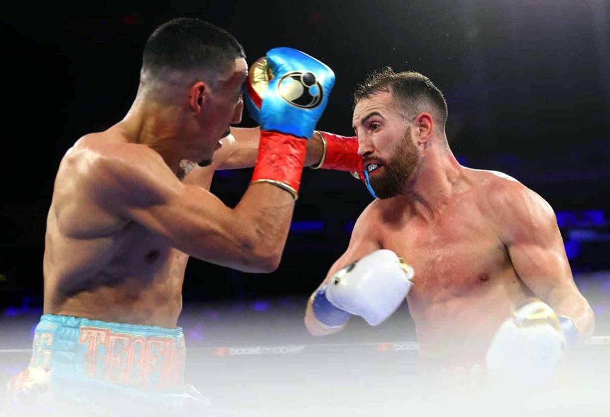 Imágenes de la pelea entre Teófimo López y Sandor Martín en el Madison Square Garden de Nueva York.