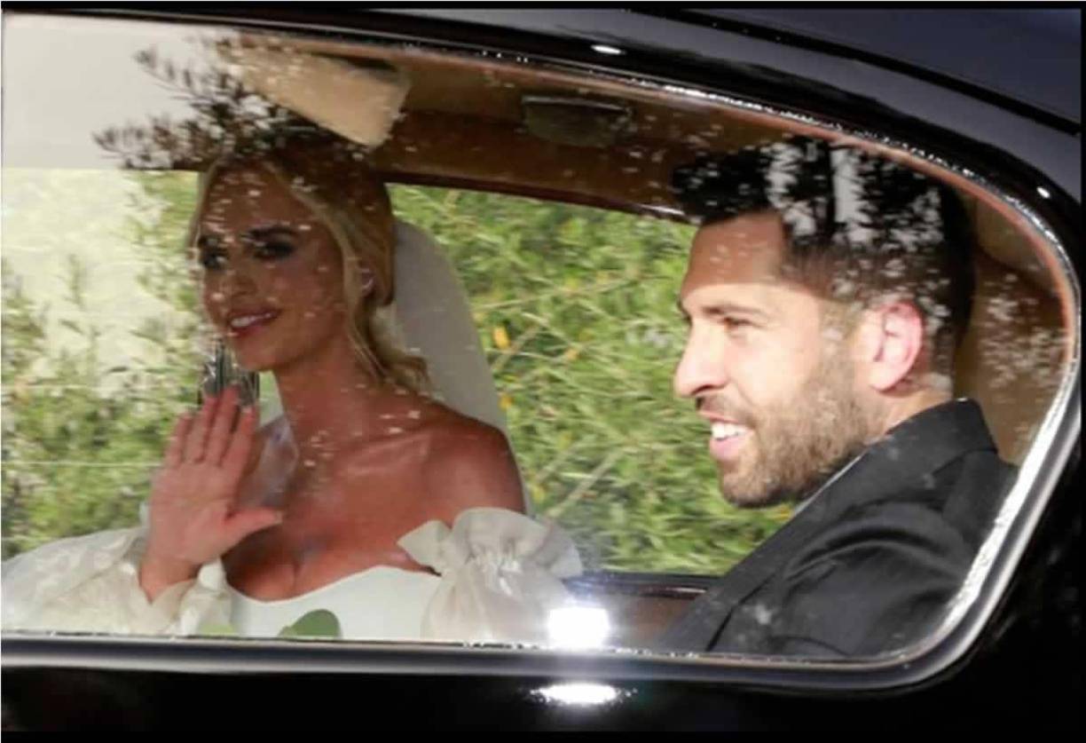 Jordi Alba y Romarey Ventura finalmente se casaron después de más de siete años de relación y dos hijos en común. 