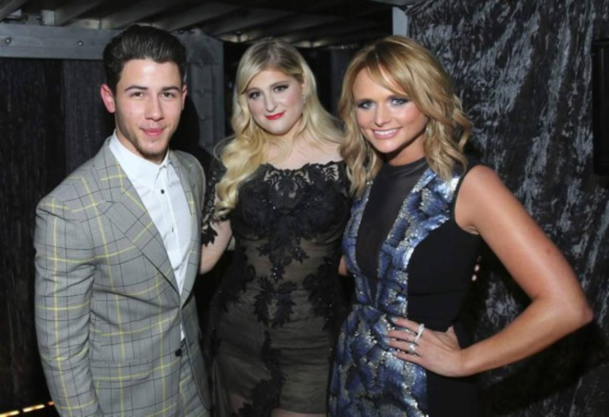 Nick Jonas, Meghan Trainor y Miranda Lambert.