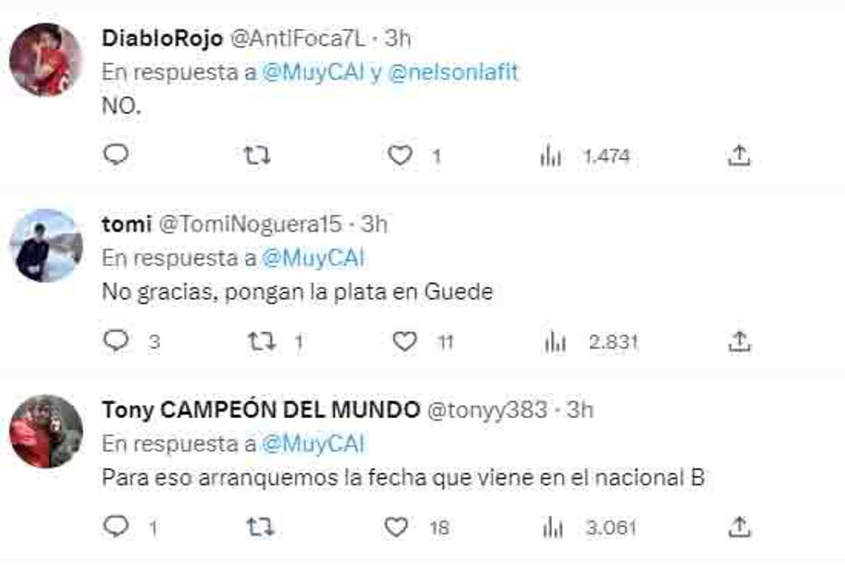 Tras la información, aficionados de Independiente se han pronunciado y la mayoría no está de acuerdo con una posible llegada de Pedro Troglio al banquillo de su equipo.