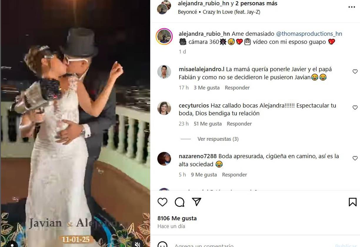 Alejandra Rubio y Javian Thompson se comprometieron en matrimonio el pasado mes de septiembre. 