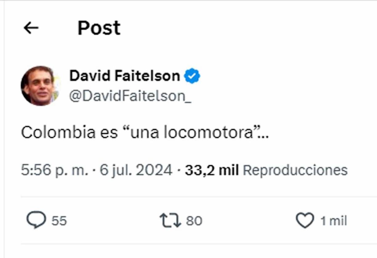 El periodista mexicano David Faitelson, de TUDN, alabó a la Selección de Colombia tras golear a Panama: “Es una locomotora”.