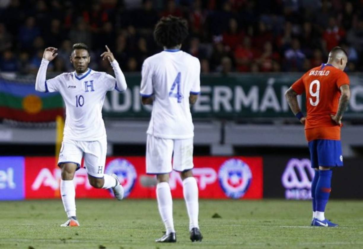 Alexander López anotó el gol de Honduras en el minuto 40 de la primera parte. El jugador del Alajuelense de Costa Rica hizo un buen juego.