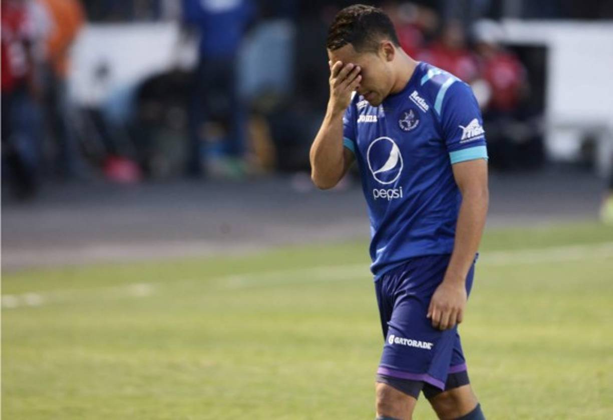 Omar Elvir, refleja la tristeza del Motagua.
