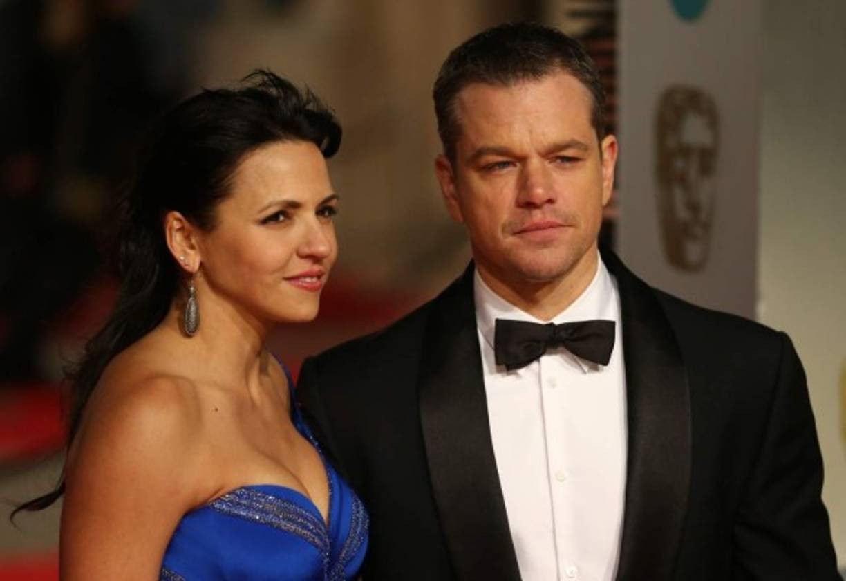 Matt Damon y Luciana Barroso.