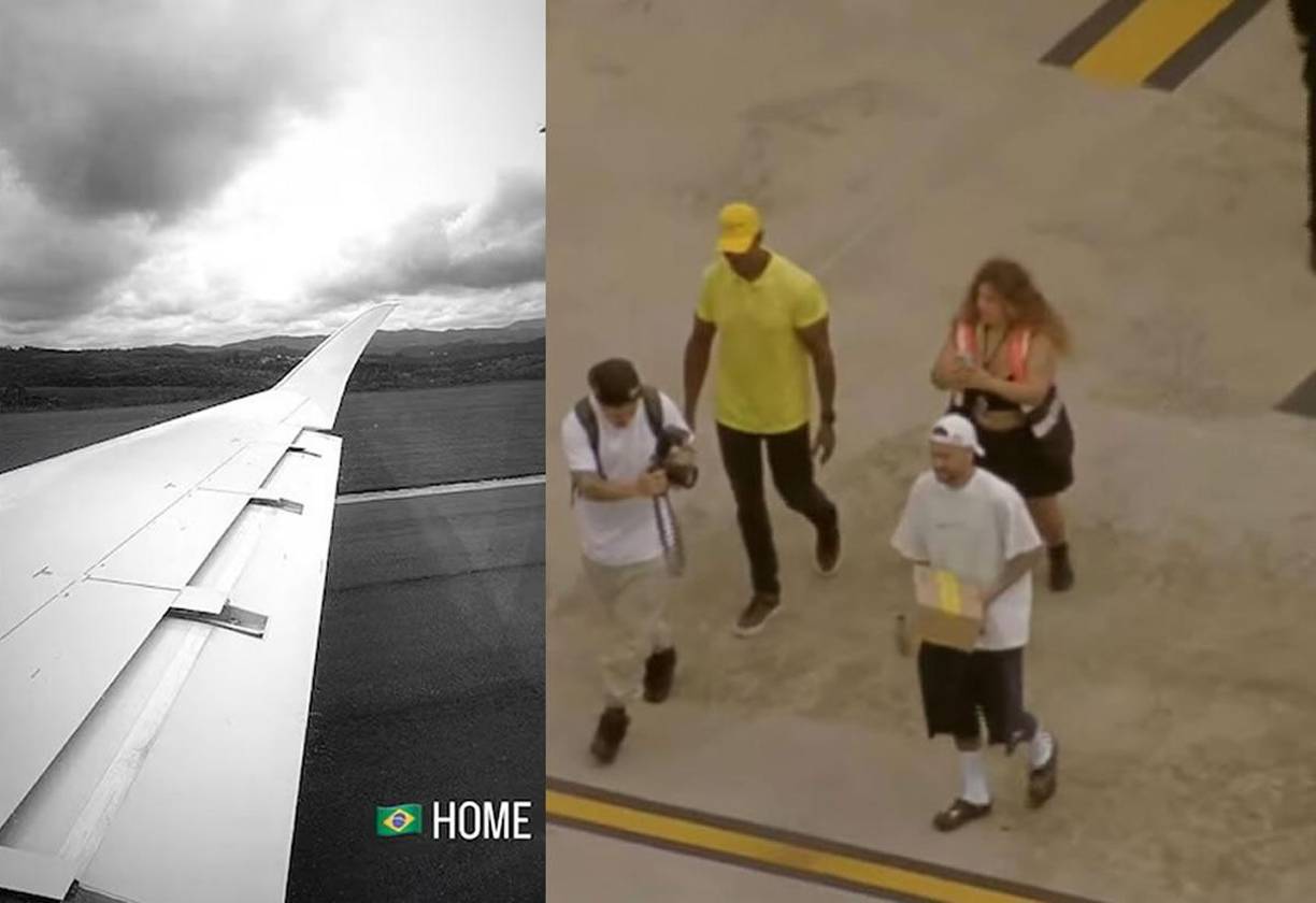 El delantero de 32 años aterrizó este viernes por la mañana en el Aeropuerto de Catarina, ubicado en el interior del estado de São Paulo, acompañado de su padre y un grupo de amigos. “Hogar”, así escribió Ney su llegada a Brasil.