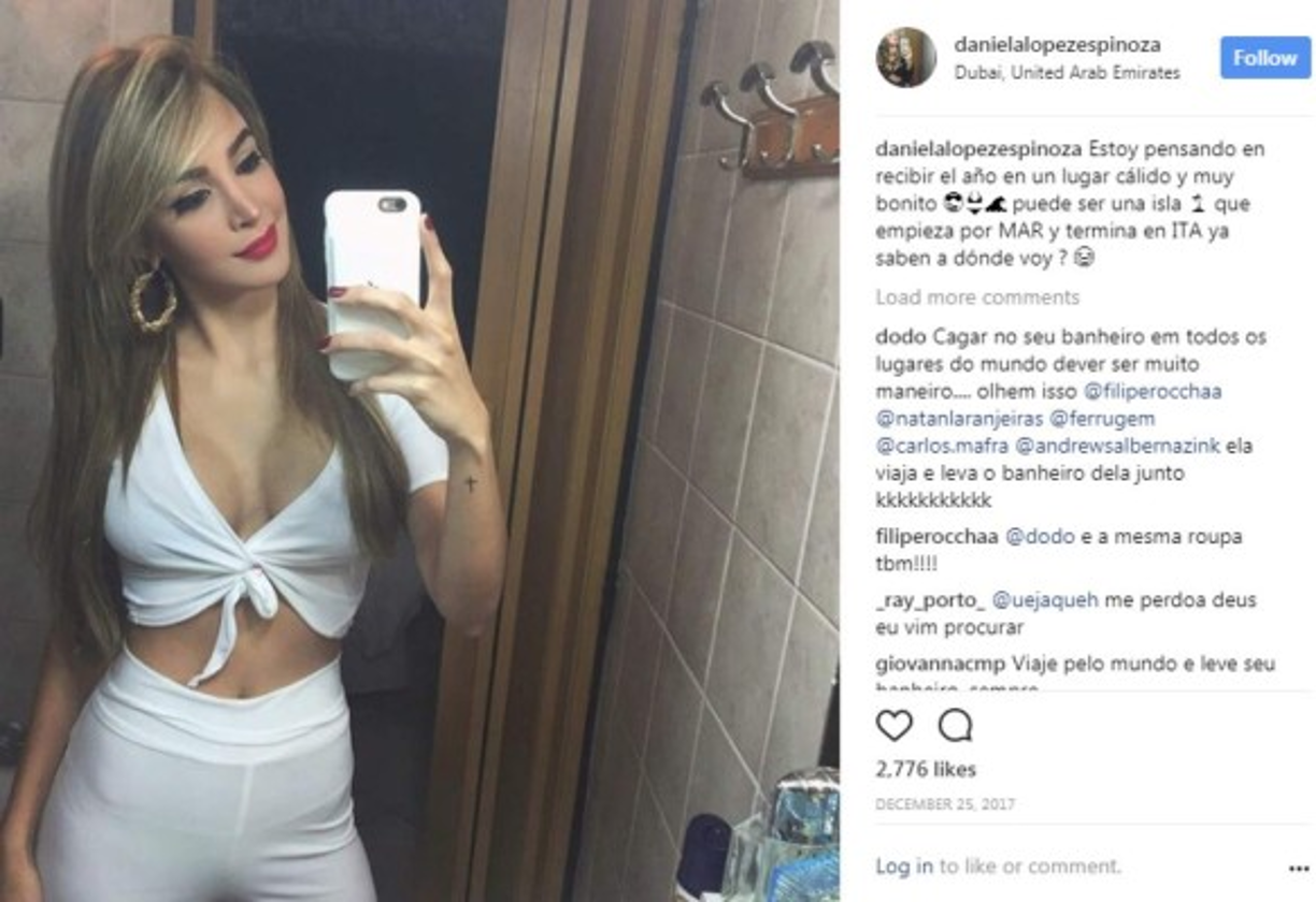 Daniela López, semifinalista de Miss Venezuela Earth 2017, publicó en su Instagram varias selfies con ubicación en Dubai, Estados Unidos y otros lugares del mundo.
