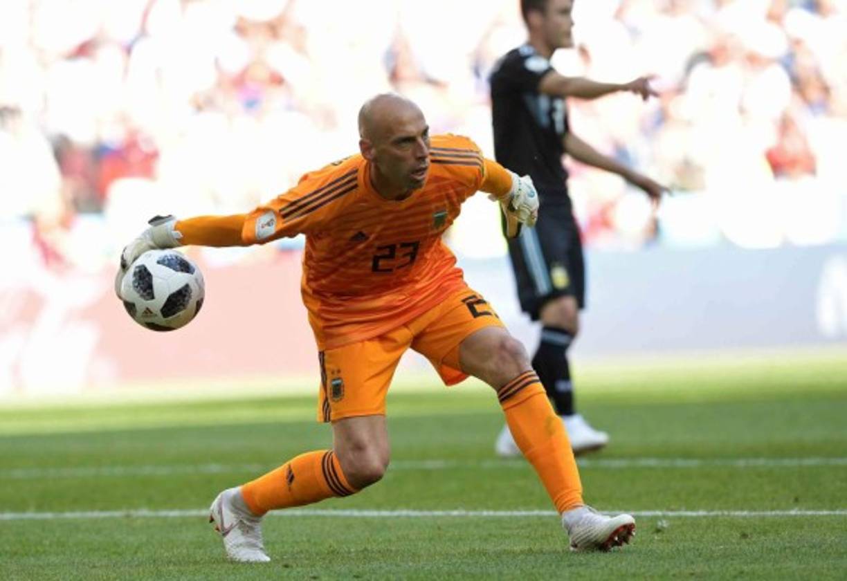 Willy Caballero: Cuenta con la confianza de Jorge Sampaoli y seguirá defendiendo el arco de Argentina.