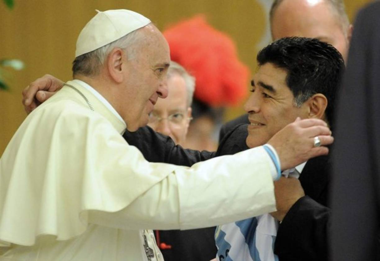 Con el papa Francisco el 1 de septiembre de 2014 en Roma, Italia.