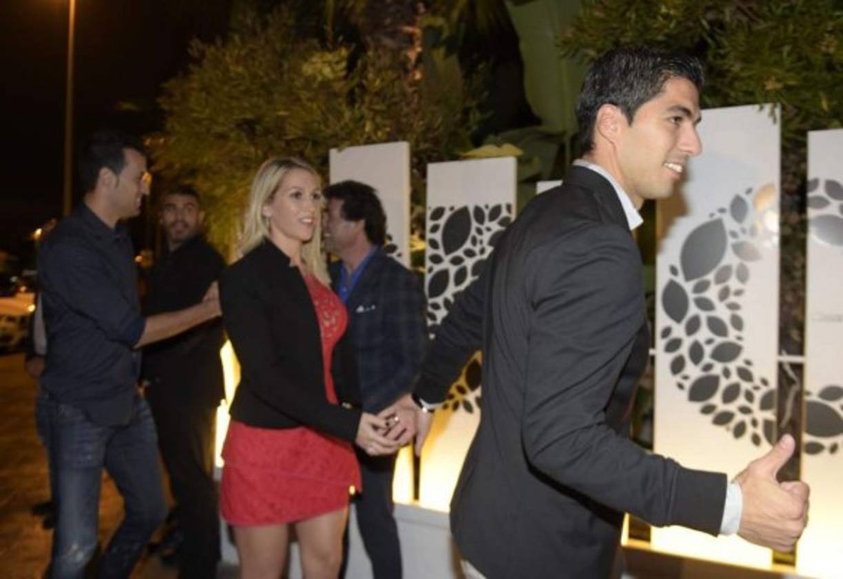 Luis Suárez y su mujer, Sofía Balbi.
