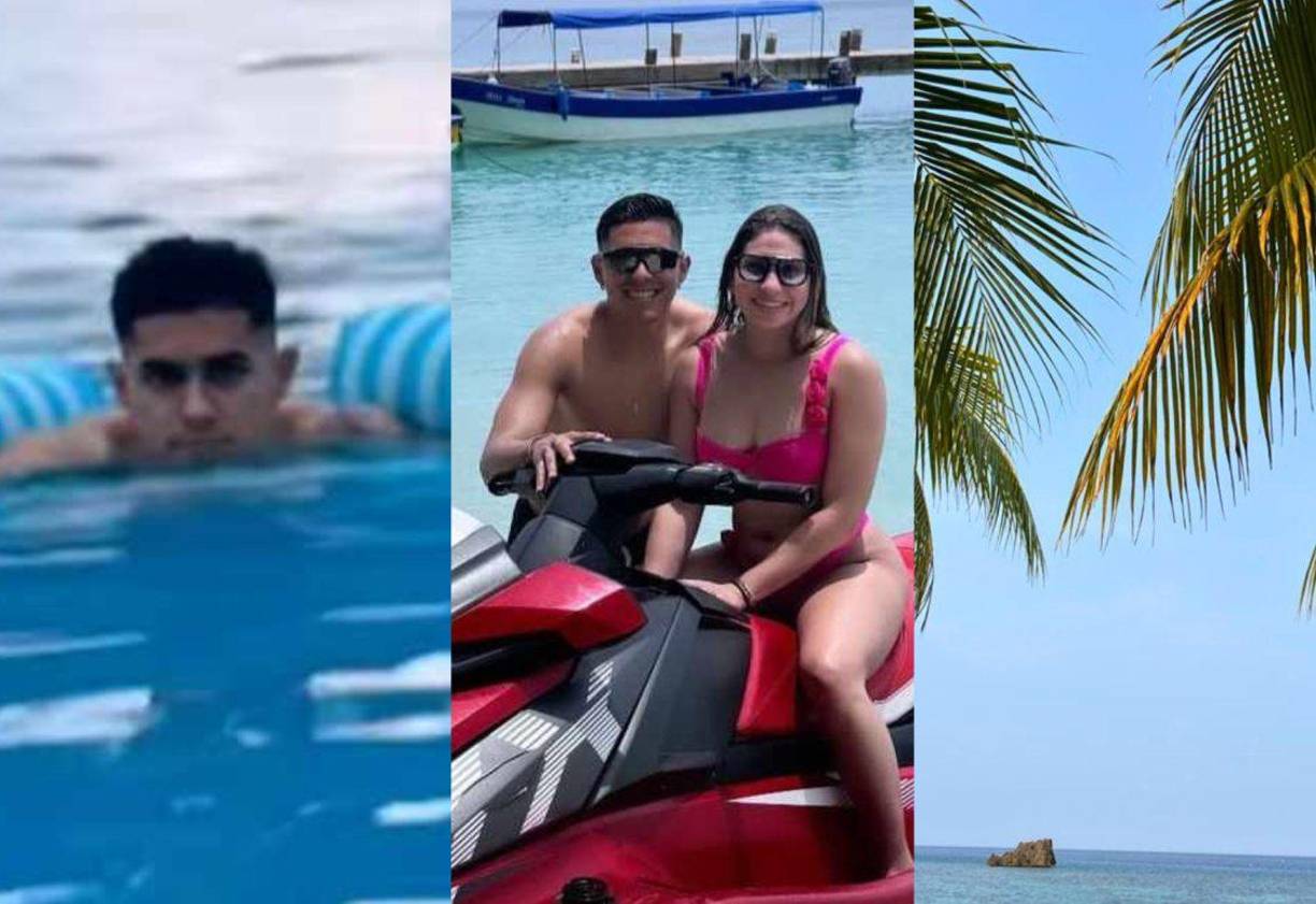 El futbolista hondureño Luis Palma, quien milita en el Celtic de Escocia, comenzó su luna de miel al lado de su esposa.