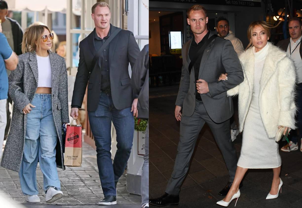 La cantante y actriz Jennifer López ha sido captada con su nuevo guardaespaldas, quien está robando suspiros en redes sociales. 