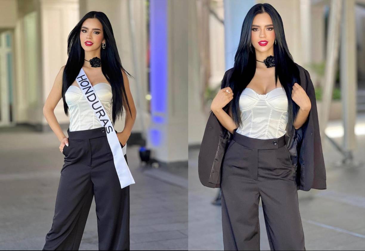 Elegante y sofisticada, así lució Zu Clemente con este traje de dos piezas, el cual complementó con un chaleco negro y un <i>choker</i> con detalle de una rosa. 