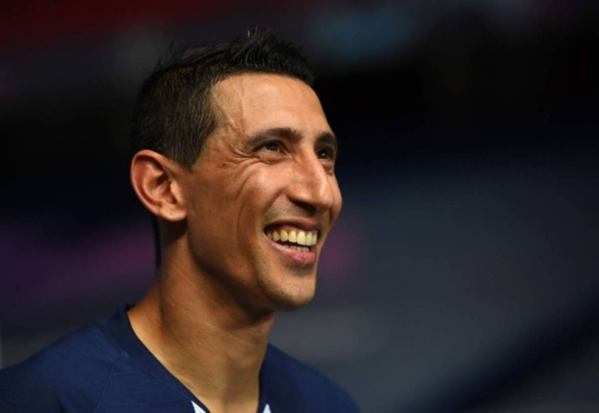 La sonrisa de Ángel Di María tras clasificarse a la final de la Champions League.