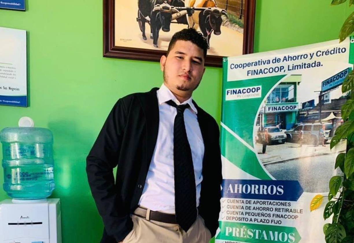 Jean Carlos era joven trabajador y actualmente laboraba en la Cooperativa de Ahorro y Crédito FINACOOP, en La Entrada, Copán. 