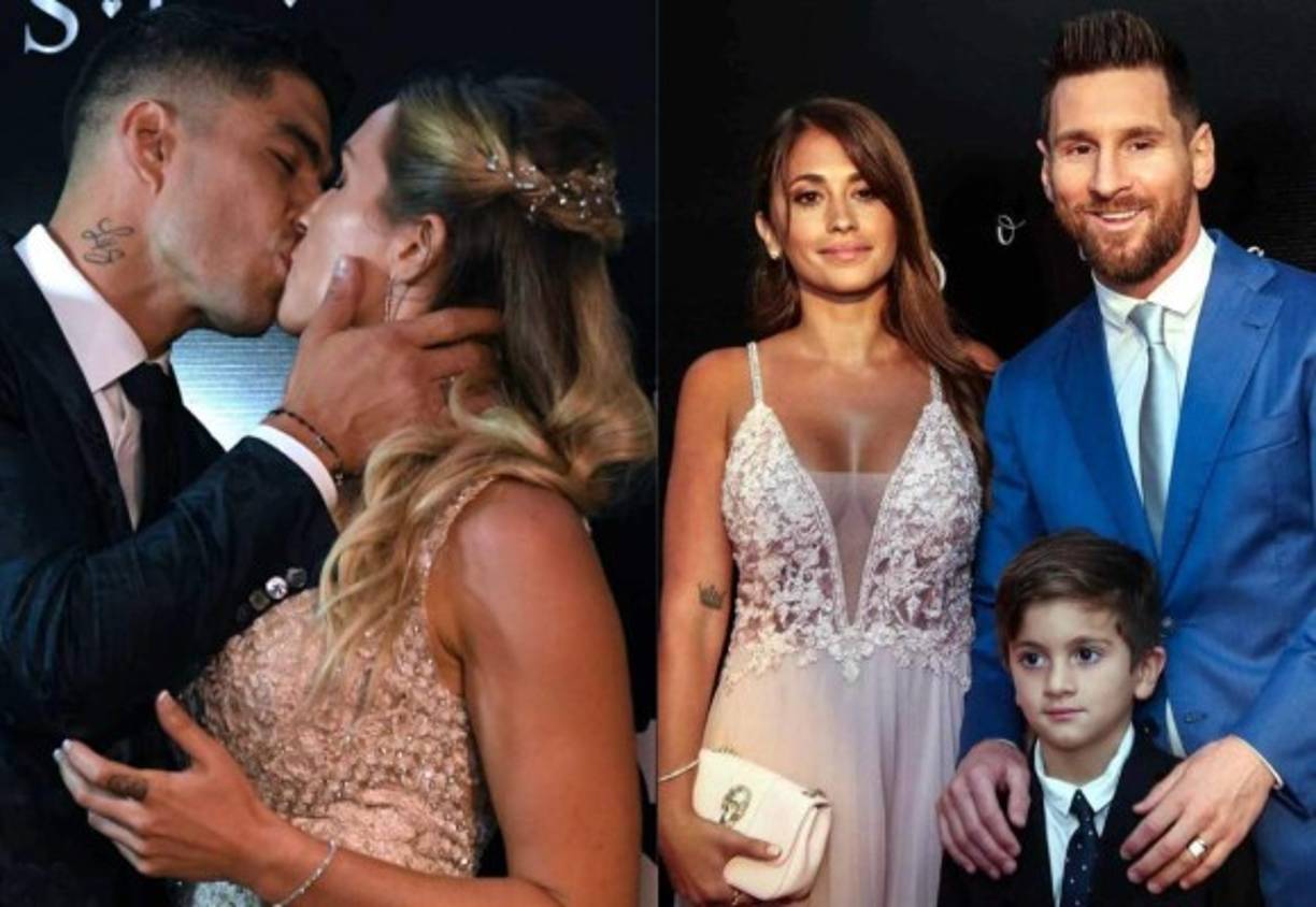 El delantero uruguayo del Barcelona, Luis Suárez y su esposa, Sofía Balbi, renovaron sus votos matrimoniales en Uruguay, ceremonia la que asistieron estrellas del fútbol mundial como el argentino Lionel Messi; la esposa del crack argentino deslumbró en la ceremonia. Fotos AFP, EFE e Instagram.