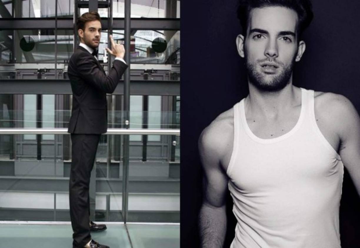 Cristian Landon también modelaba para distintas marcas de ropa.