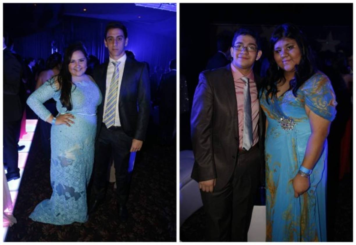 Nathalia Mahchi y Sebastián Canahuati con Alan Núñez y Fany Ixcot.