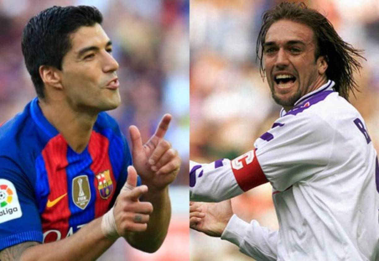 Luis Suárez, conocido en el mundo futbolístico por su gran talento, pero también polémico talento, ha confesado ser fiel admirador de Gabriel Batistuta. El ex delantero argentino brilló en la década de los 1990s y 2000s, específicamente con la Roma y Fiorentina.