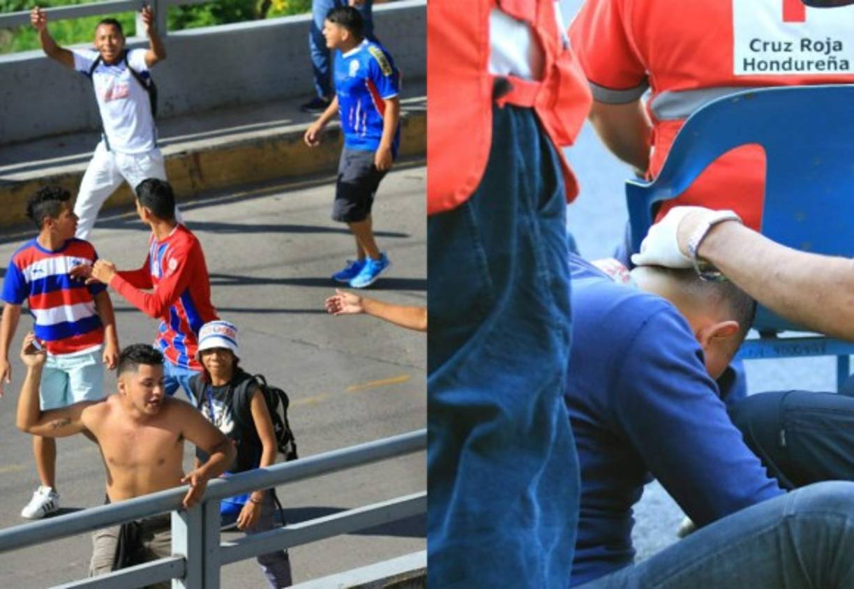 El clásico entre Olimpia y Motagua causó problemas en las afueras del estadio Nacional por cupa de las barras.