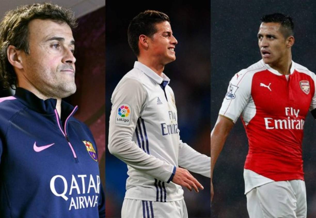 Los clubes se siguen reforzando y han concretado diversos fichajes y se dan diversos rumores. Luis Enrique puede salir del Barcelona, James recibe tentadora oferta y Alexis Sánchez puede volver a la Liga de España.
