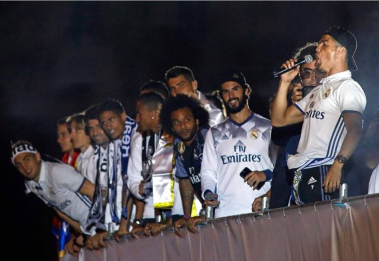 Cristiano Ronaldo soltó su ya tradicional grito.