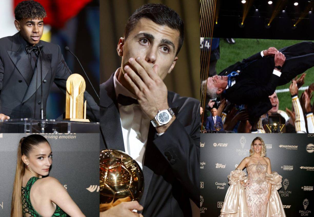 Las mejores imágenes de la gala del Balón de Oro 2024. El ganador Rodri pasó por un momento incómodo. 
