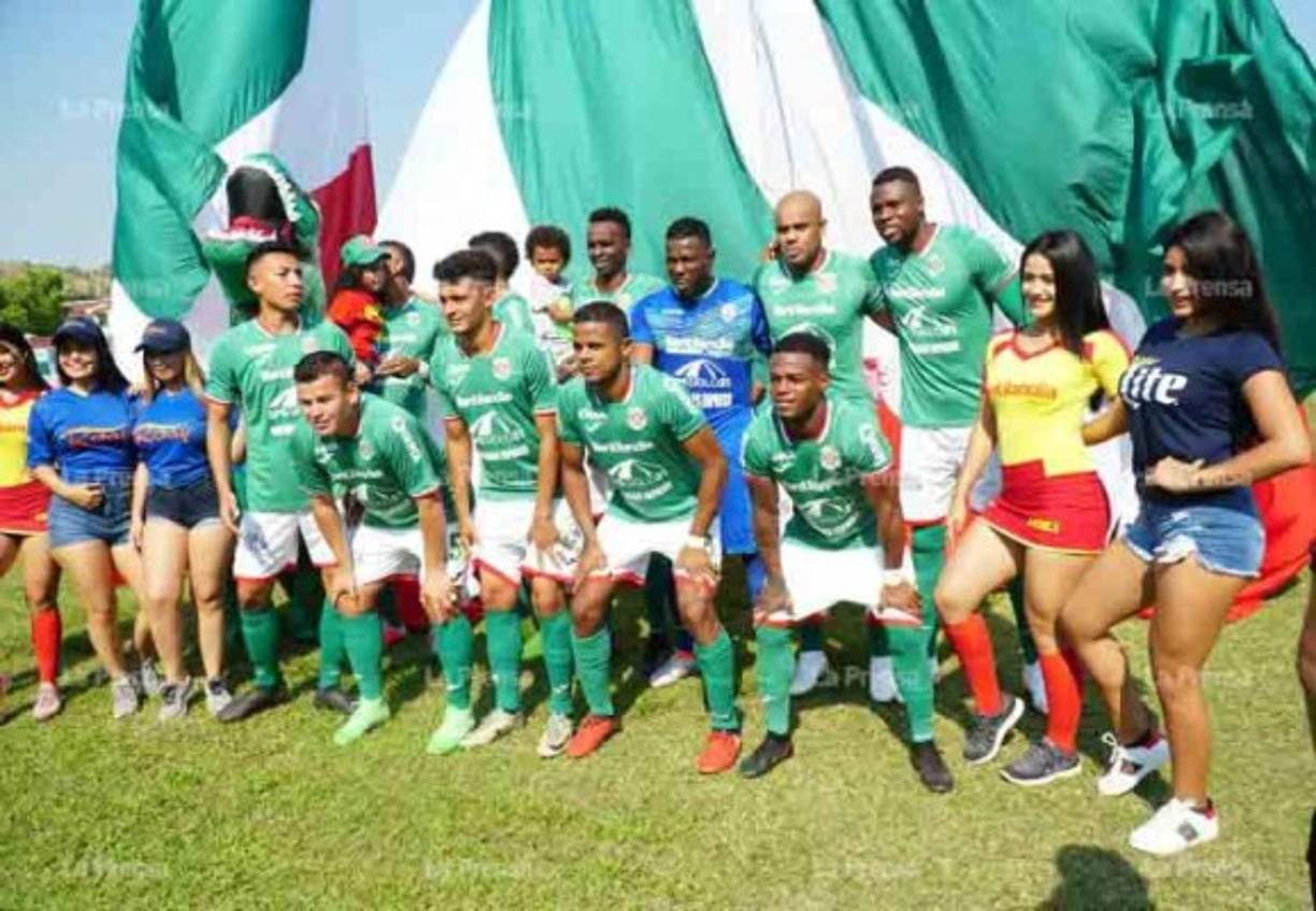 Este fue el 11 titular del Marathón ante Juticalpa. Los verdes no contaron con Denocan Torres, Bryan Barrios y Carlos Discua.