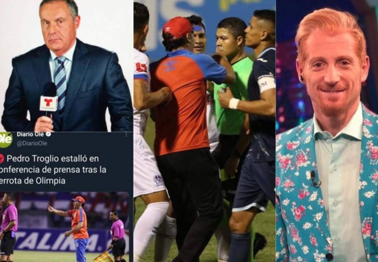 La prensa internacional dio su punto de vista sobre el zafarrancho y las explosivas declaraciones que brindó Pedro Troglio en la final de ida en donde Olimpia perdió 1-2 a manos del Motagua.