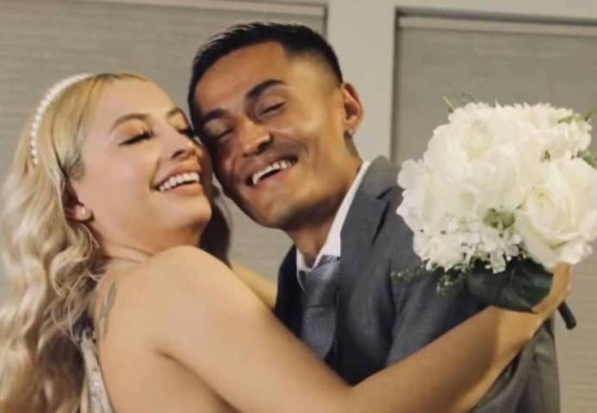 Andy Najar y Nixy Oviedo se casaron en Estados Unidos. 