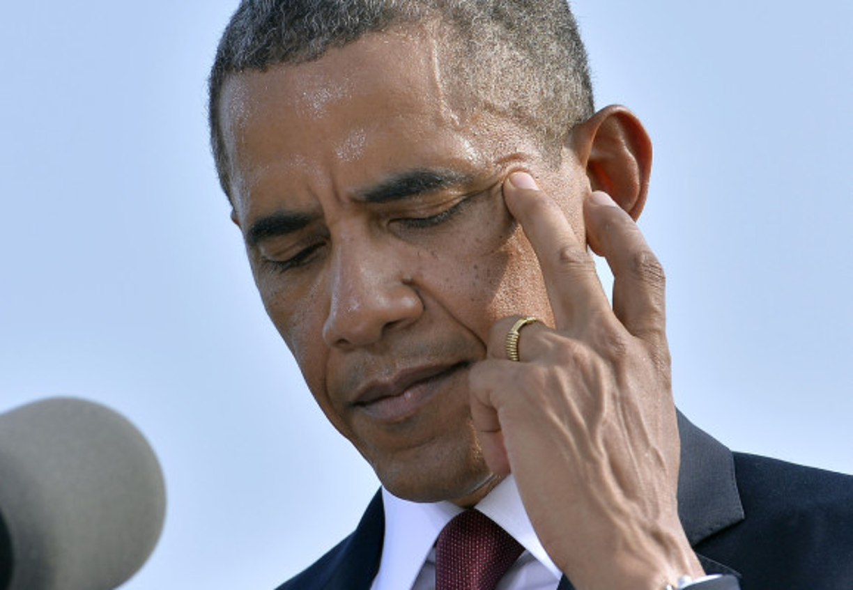 El presidente Barack Obama durante su discurso en Washington. 'Nuestros corazones aún sufren', dijo.