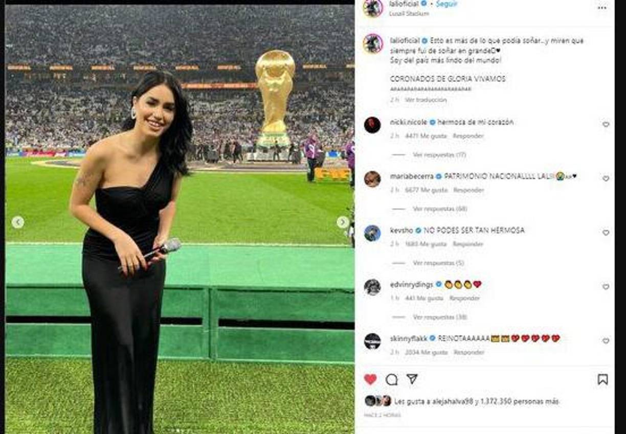 “Lo lamento por mí porque me veo involucrado en algo que no sucedió y por vos, porque fuiste a disfrutar del Mundial en la cancha y porque representaste a millones de argentinos al cantar nuestro Himno Nacional. Gracias por escucharme, realmente la estoy pasando muy mal y necesitaba darte mi explicación”, concluyó.