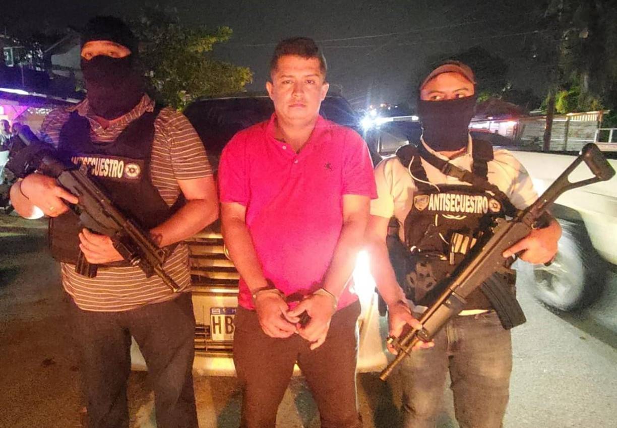 Capturado: Samir Enamorado García, de 24 años, y de oficio jornalero. 