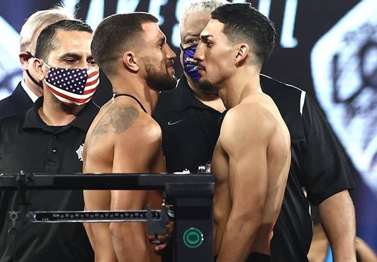 El ucraniano Lomachenko le pidió posteriormente la revancha a Teófimo López.