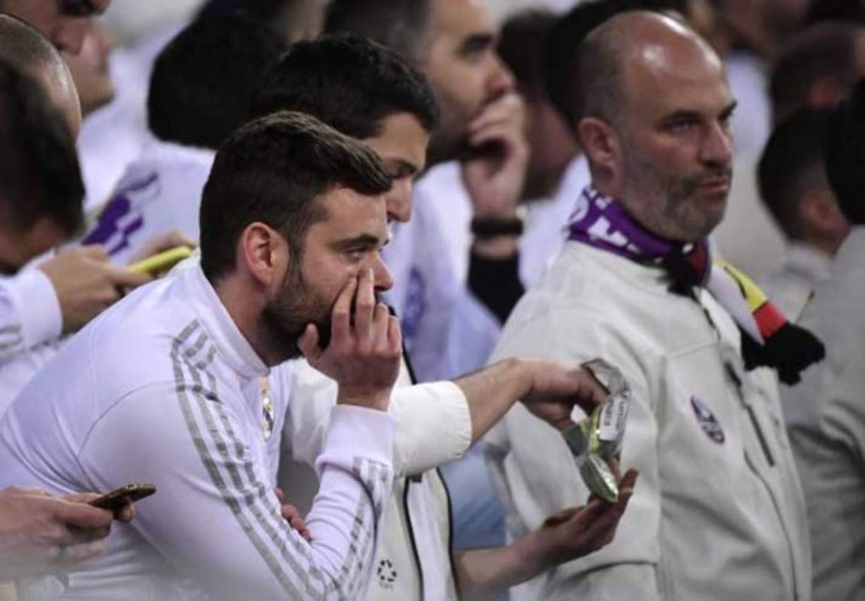 Aficionados del Real Madrid no podían creer lo que estaban viendo.