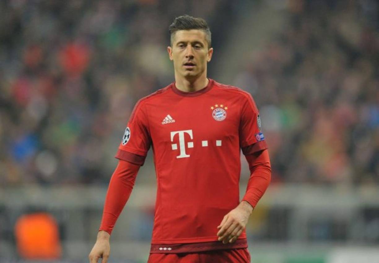 El delantero polaco Robert Lewandowski del Bayern Múnich.