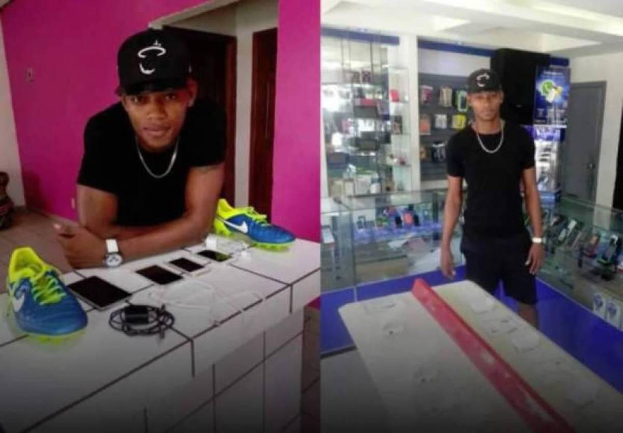 Cristian Martíneza se retiró a sus 30 años en 2020. El exjugador de Real España y de otros clubes de Liga, tiene una tienda dedicada a arreglar celulares y vender accesorios para los móviles.