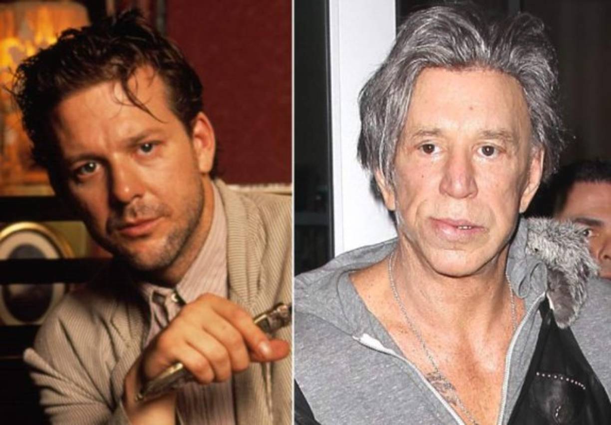 Poco queda del seductor actor de ‘Nueve semanas y media’, Mickey Rourke. El actor se retocó los pómulos, la barbilla, la nariz y se hizo un 'lifting'. Su paso por el quirófano se convirtió en una adicción.