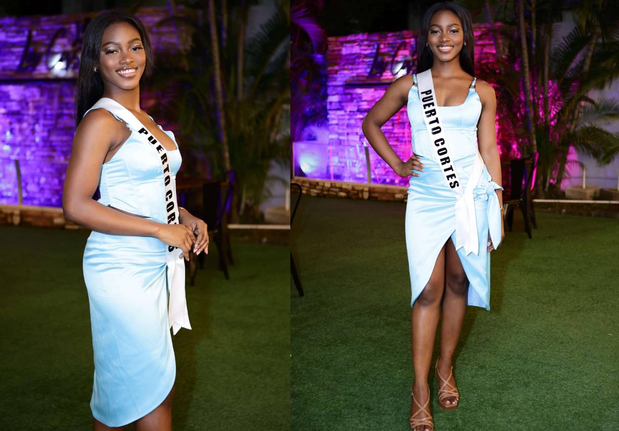 Ella es Lisa Clotter, la exótica representante de Puerto Cortés. Tiene 21 años, es emprendedora y estudia la carrera de Administración de Empresas. 