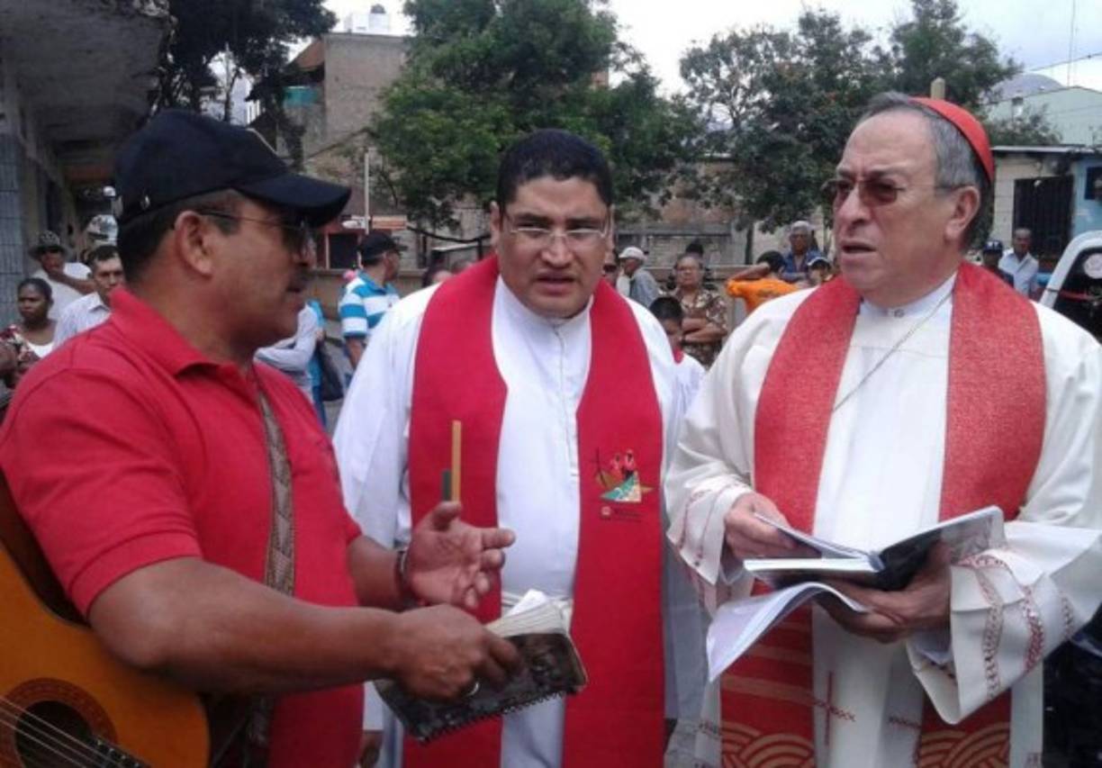 En Tegucigalpa, el Viacrucis estuvo encabezado por el cardenal Óscar Andrés Rodríguez.