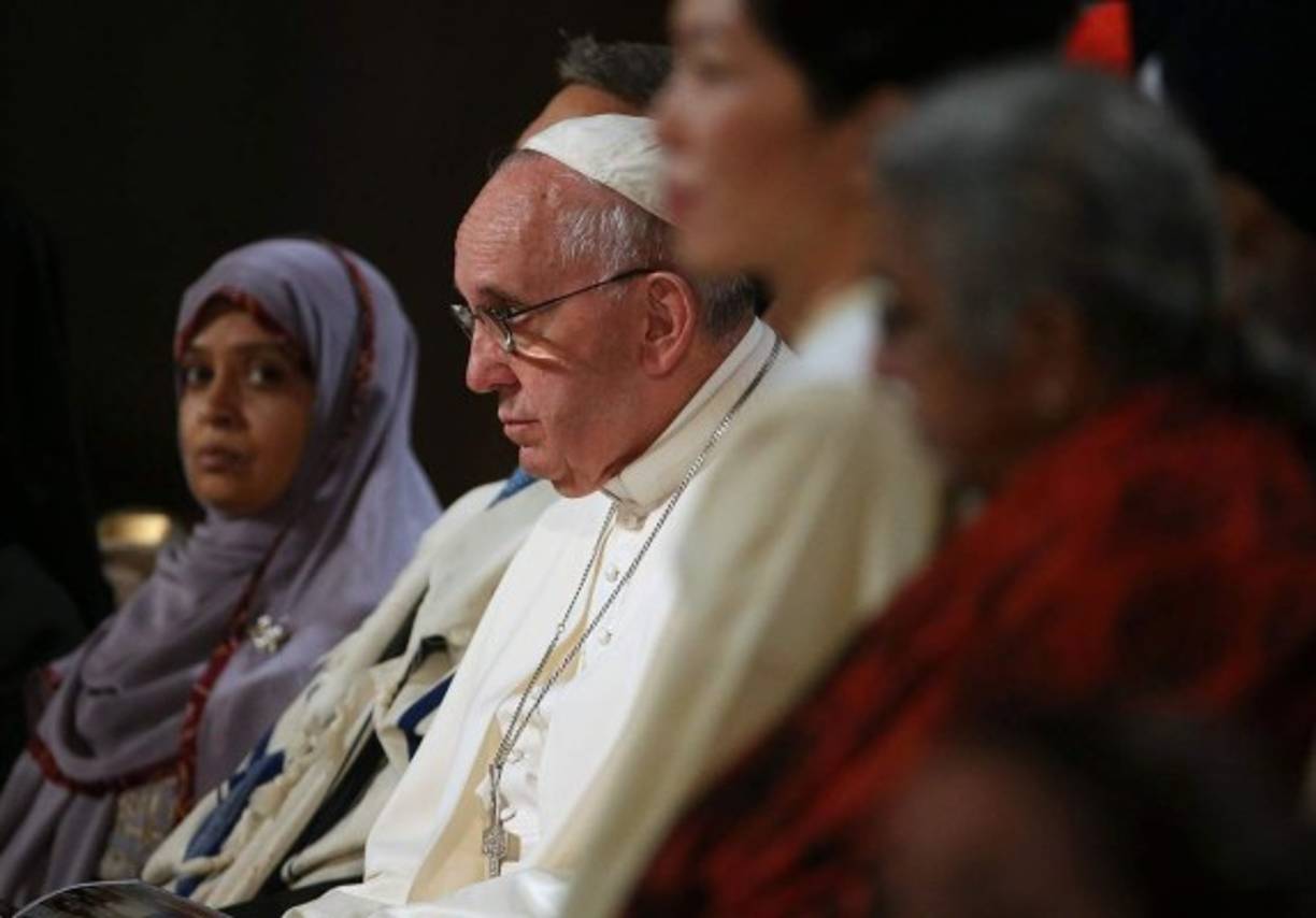 Al acto asistieron además representantes del hinduísmo, el budismo, el jainismo, el sijismo, el judaísmo, los nativos americanos, los musulmanes y de otras ramas del cristianismo.