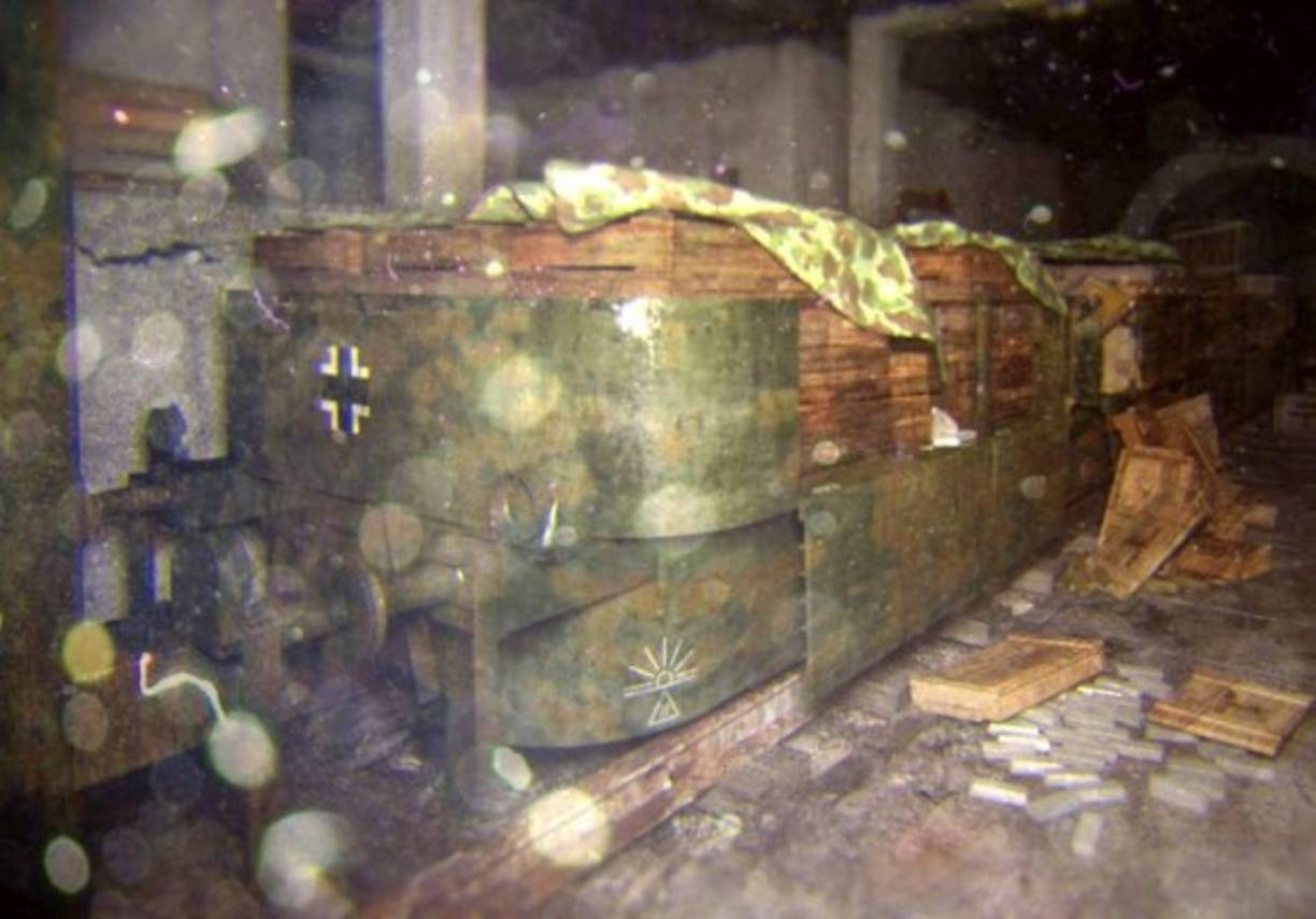 Las imagenes muestran algunos de los vagones del tren desaparecido hace más de 70 años.