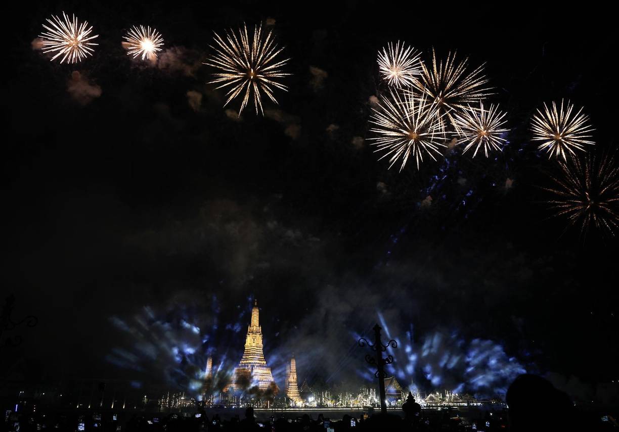 Tailandia también se unió a las celebraciones desde Bangkok. 