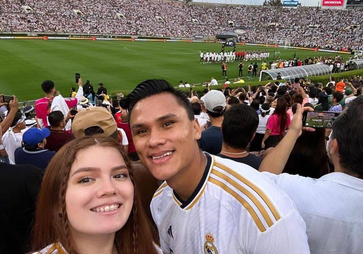 En el duelo entre el Real Madrid y el Milan, Honduras también dijo presente. El legionario catracho Denil Maldonado, estuvo presente en el Rose Bowl de Pasadena junto a su esposa. Ambos disfrutaron de un gran espectáculo.