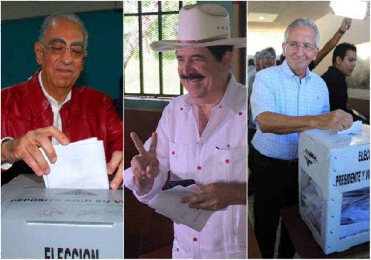 Cinco de los ocho exgobernantes de Honduras electos entre 1981 y 2009, ejercieron hoy el sufragio en unos comicios generales únicos, en los que por primera vez participaron nueve candidatos a la presidencia y diez partidos políticos.