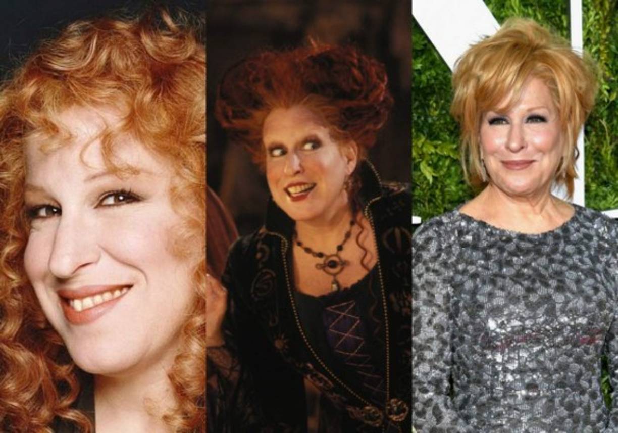 Bette Midler (Winifred Sanderson)<br/><br/>Winifred era la cabecilla de las hermanas Sanderson. <br/><br/>Mejor línea: '¡Oh, mira otra mañana gloriosa, me pone enferma!'<br/><br/>Aunque Midler no obtuvo su poción juvenil en Hocus Pocus, su carrera ciertamente no terminó allí. Actuó junto a estrella como Goldie Hawn y Diane Keaton en 1996 en 'The First Wives Club' y con Danny DeVito en el año 2000 en 'Drowning Mona'. <br/>También interpretó a Bobbie en 2004 en 'The Stepford Wives' donde actuó junto a Nicole Kidman.<br/><br/>Además ha lanzado varios álbums que cubren lo que ella considera sus éxitos más grandes, el más reciente de se titula 'It's the Girls!' Ahora tiene cuatro impresionantes premios Grammy, cuatro Globos de Oro, un Tony y tres Emmy.<br/>
