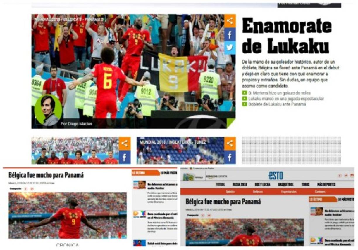 Bélgica venció 3-0 a Panamá en el debut de los canaleros.