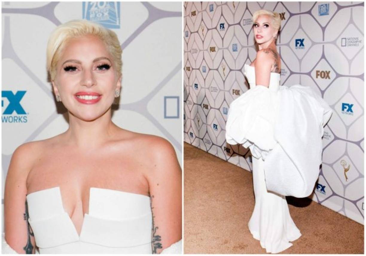 El atuendo fue hecho por el mismo diseñador, Brandon Maxwell.